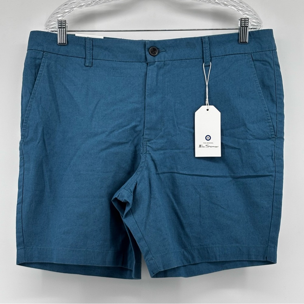 Ben Sherman Mens Blue Performance‎ Shorts NWT Size 36